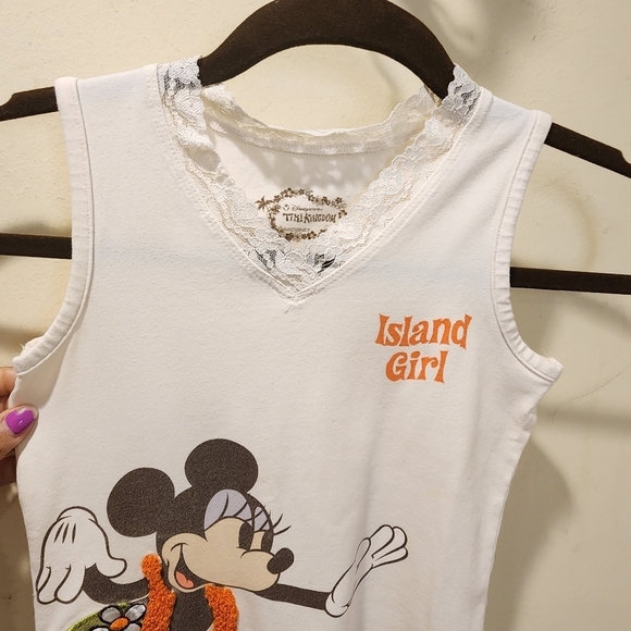 Disney store Tikikingdom islan girl minie mouse tank top size M - Picture 9 of 9